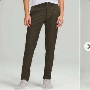 MENS Lululemon Commission Pant Skinny 34" *Warpstreme Dark Olive